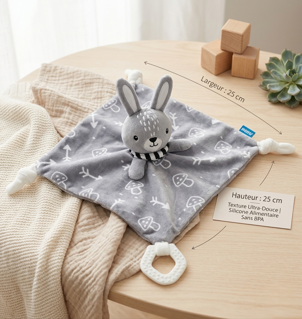 Doudou Sensoriel Bébé | Le Premier Compagnon de Nuit de Votre Enfant