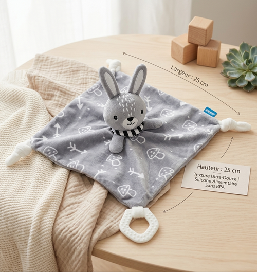 Doudou Sensoriel Bébé | Le Premier Compagnon de Nuit de Votre Enfant